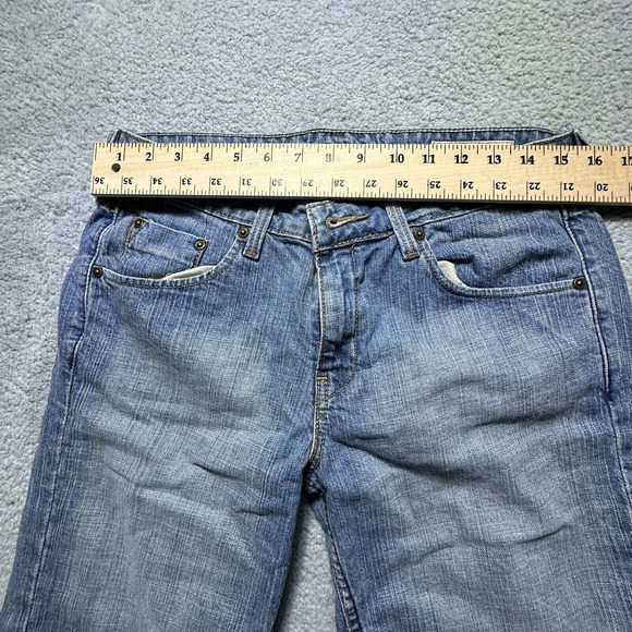 Levis Strauss Signature Low Rise denim jean shorts Size misses 10 Mid Mom Pants - Picture 7 of 9